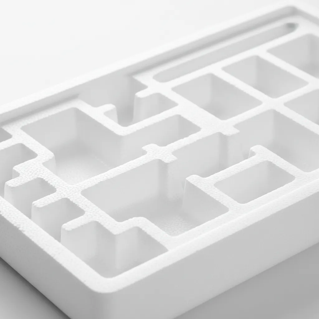 Custom Thermoformed White Polystyrene Medical Instrument Tray