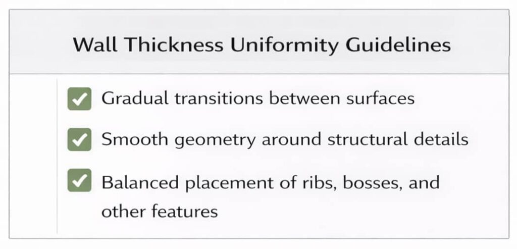 Wall Thickness guidelines